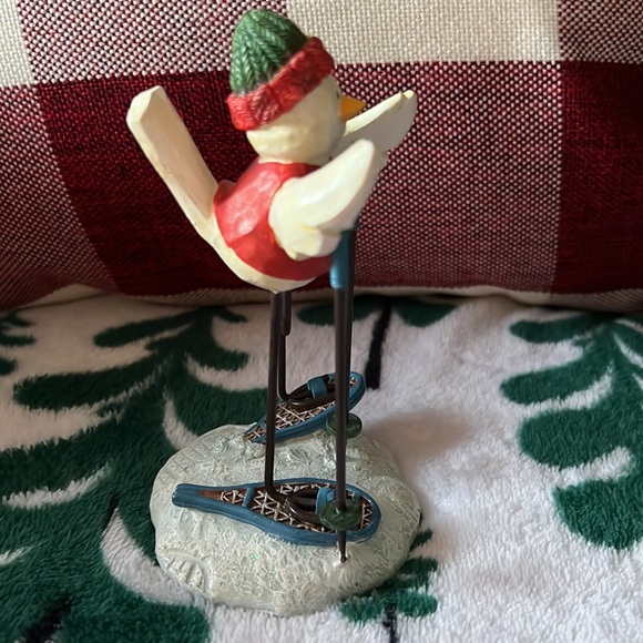 Russ Merrily We Tweet Along White Snowbird in Snowshoes 5.25” tall - Picture 4 of 5